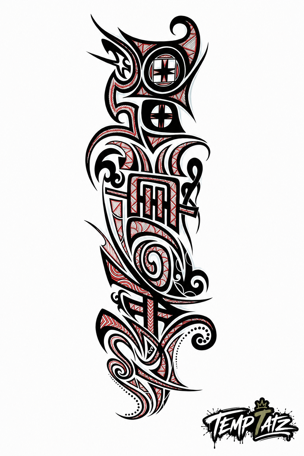 Tribal Legacy Sleeve | Premium Temporary Tattoo