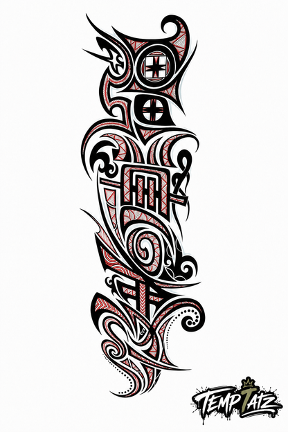 Tribal Legacy Sleeve | Premium Temporary Tattoo
