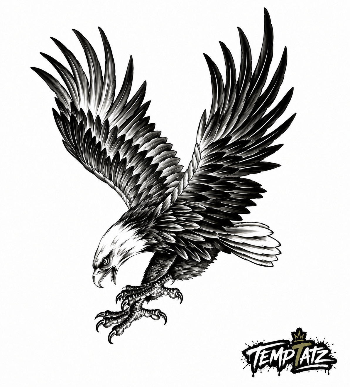 Soaring Eagle | Premium Temporary Tattoo