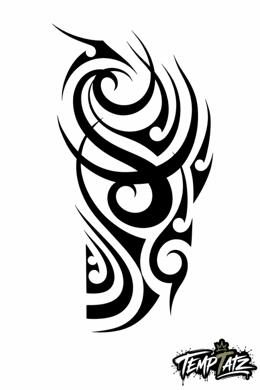 Tribal Vortex | Premium Temporary Tattoo